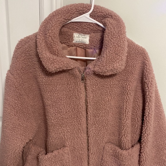 Pink teddy jacket - Picture 2 of 2